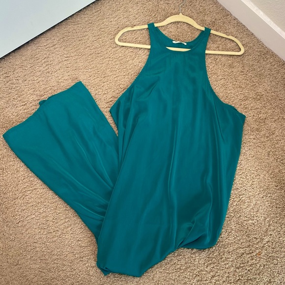 Honey Punch Dresses & Skirts - HONEY PUNCH GREEN MAXI FLOWY DRESS SM/MED